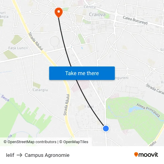 Ielif to Campus Agronomie map