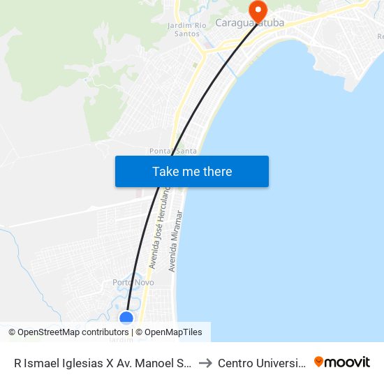 R Ismael Iglesias X Av. Manoel Severino De Castro, S/Nº to Centro Universitário Módulo map