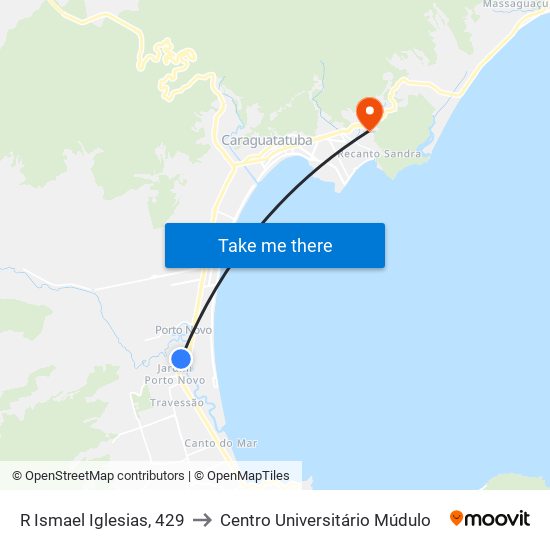 R Ismael Iglesias, 429 to Centro Universitário Múdulo map