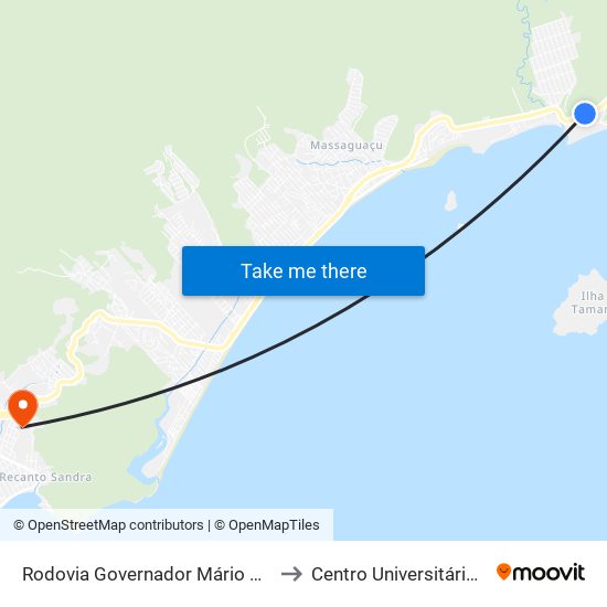 Rodovia Governador Mário Covas, 2500 to Centro Universitário Múdulo map