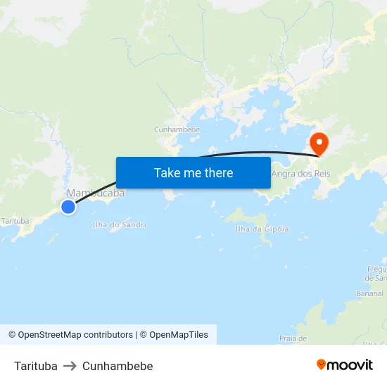 Tarituba to Cunhambebe map