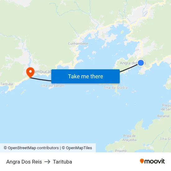 Angra Dos Reis to Tarituba map