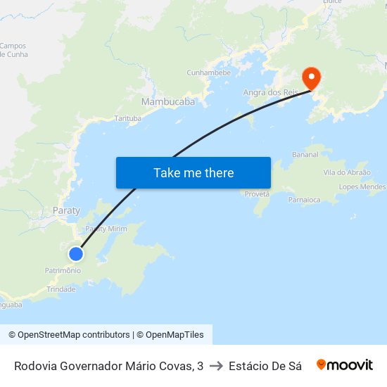 Rodovia Governador Mário Covas, 3 to Estácio De Sá map