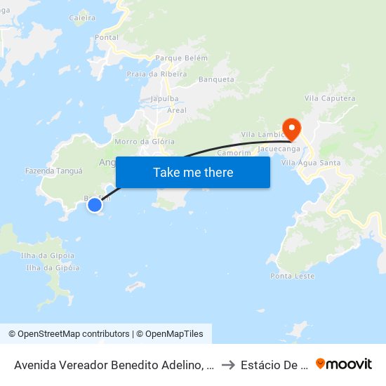Avenida Vereador Benedito Adelino, 961 to Estácio De Sá map