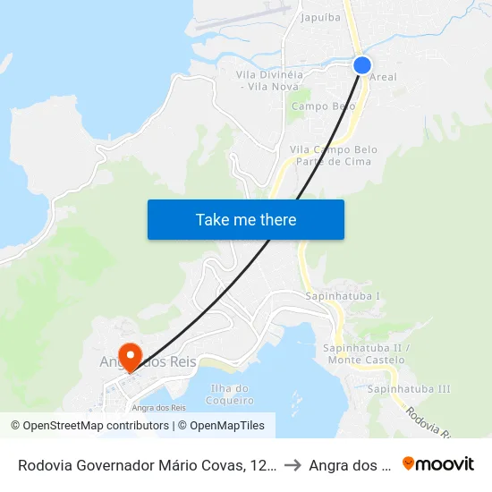 Rodovia Governador Mário Covas, 1269-1403 to Angra dos Reis map