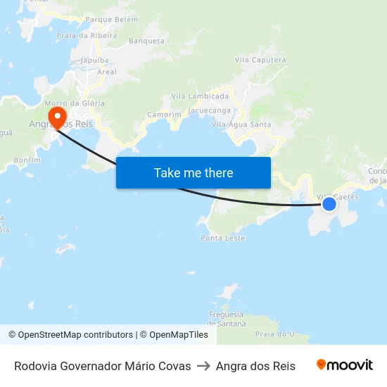 Rodovia Governador Mário Covas to Angra dos Reis map