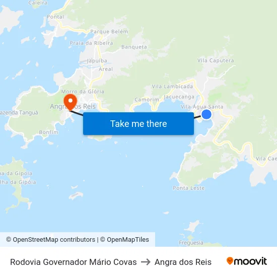 Rodovia Governador Mário Covas to Angra dos Reis map