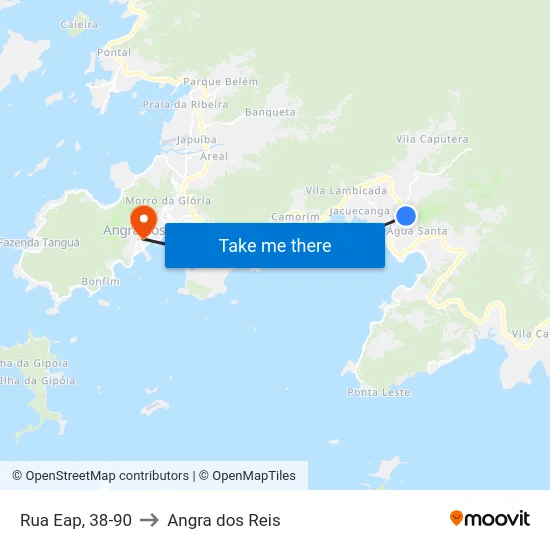 Rua Eap, 38-90 to Angra dos Reis map
