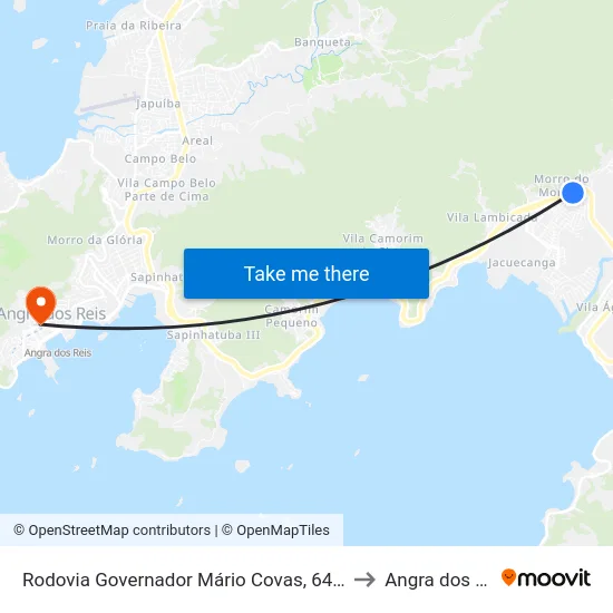 Rodovia Governador Mário Covas, 6451-6885 to Angra dos Reis map
