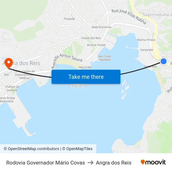 Rodovia Governador Mário Covas to Angra dos Reis map