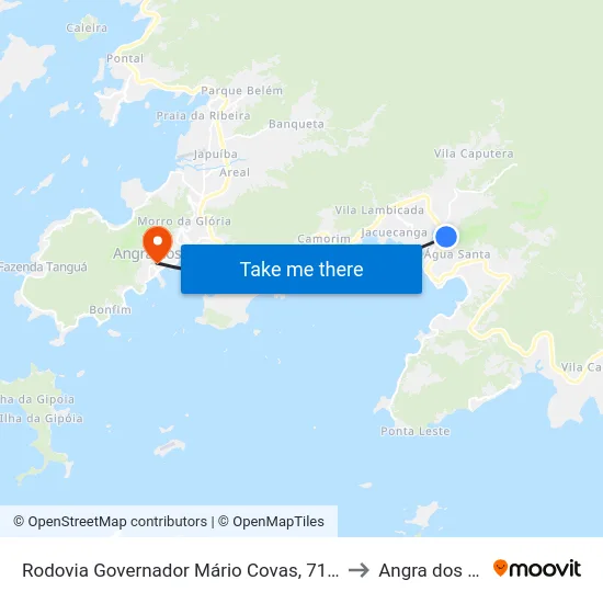 Rodovia Governador Mário Covas, 7114-7228 to Angra dos Reis map