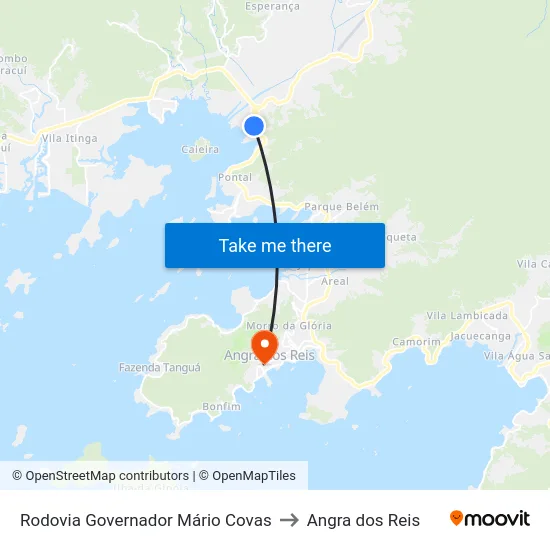 Rodovia Governador Mário Covas to Angra dos Reis map