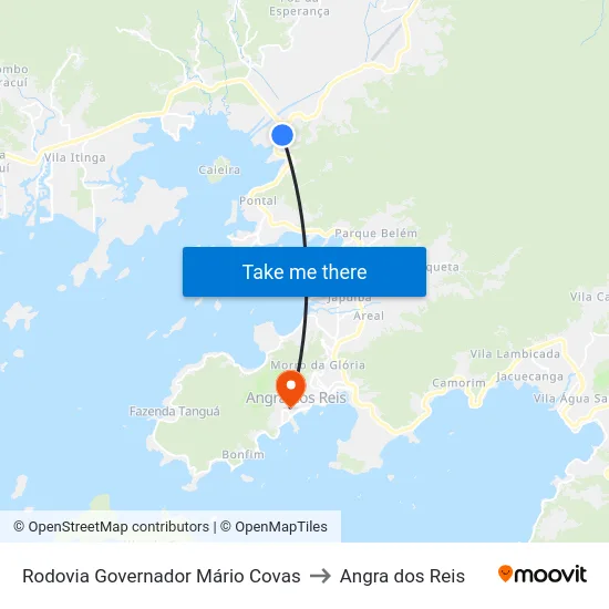 Rodovia Governador Mário Covas to Angra dos Reis map