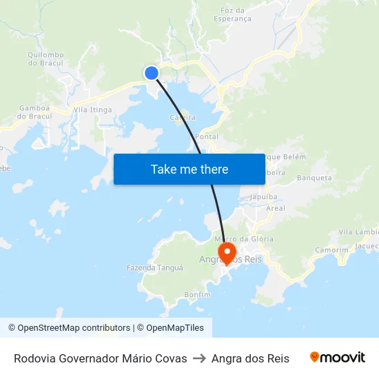 Rodovia Governador Mário Covas to Angra dos Reis map