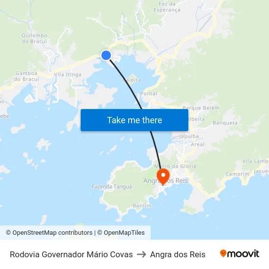 Rodovia Governador Mário Covas to Angra dos Reis map