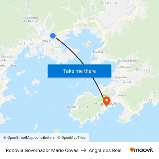 Rodovia Governador Mário Covas to Angra dos Reis map