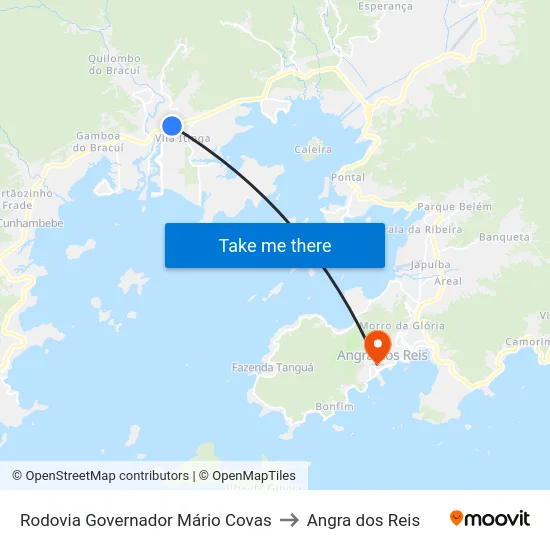 Rodovia Governador Mário Covas to Angra dos Reis map