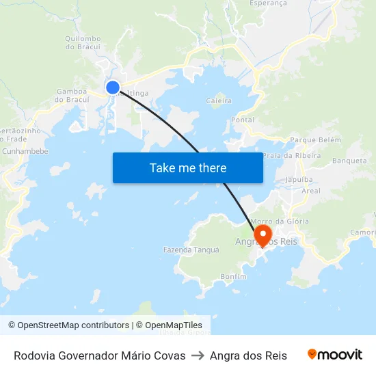 Rodovia Governador Mário Covas to Angra dos Reis map