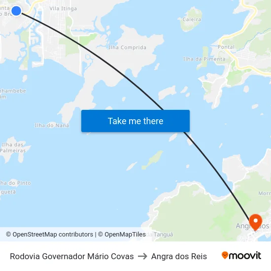 Rodovia Governador Mário Covas to Angra dos Reis map