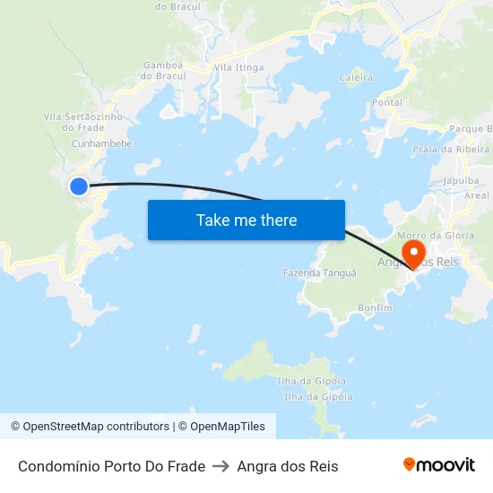 Condomínio Porto Do Frade to Angra dos Reis map