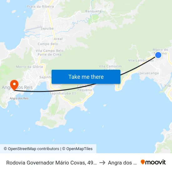 Rodovia Governador Mário Covas, 4969-5455 to Angra dos Reis map