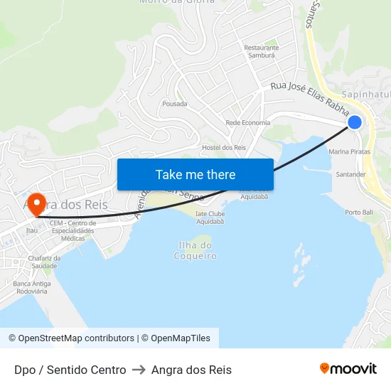 Dpo / Sentido Centro to Angra dos Reis map