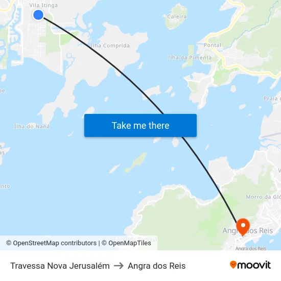 Travessa Nova Jerusalém to Angra dos Reis map