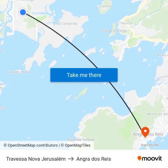 Travessa Nova Jerusalém to Angra dos Reis map