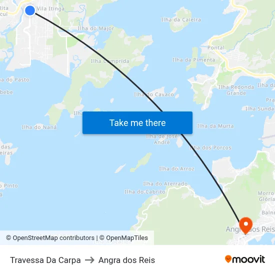 Travessa Da Carpa to Angra dos Reis map