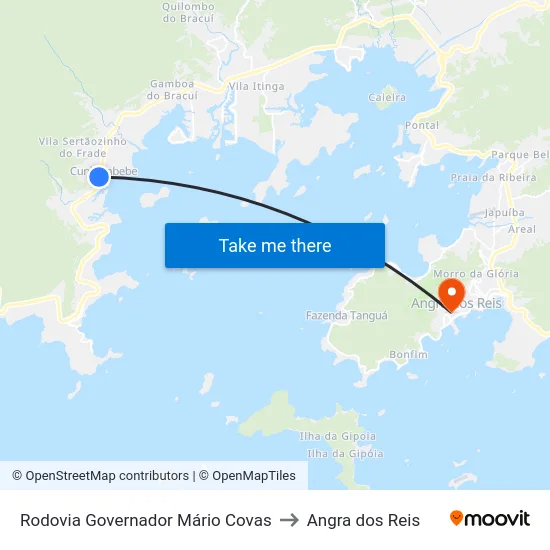 Rodovia Governador Mário Covas to Angra dos Reis map