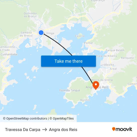 Travessa Da Carpa to Angra dos Reis map