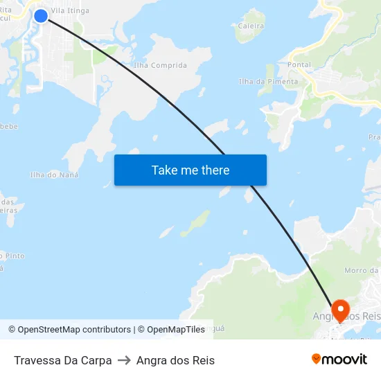 Travessa Da Carpa to Angra dos Reis map