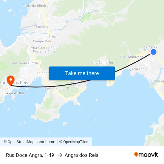 Rua Doce Angra, 1-49 to Angra dos Reis map