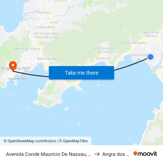 Avenida Condé Maurício De Nassau, 302-334 to Angra dos Reis map