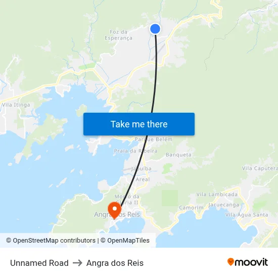 Unnamed Road to Angra dos Reis map