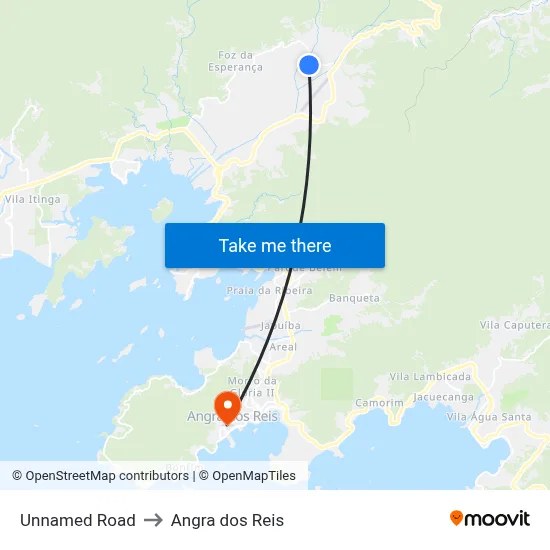 Unnamed Road to Angra dos Reis map