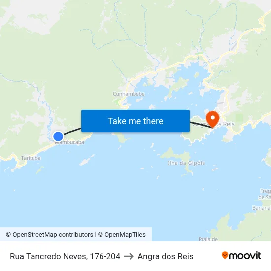 Rua Tancredo Neves, 176-204 to Angra dos Reis map