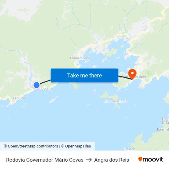 Rodovia Governador Mário Covas to Angra dos Reis map