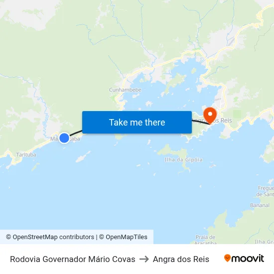 Rodovia Governador Mário Covas to Angra dos Reis map