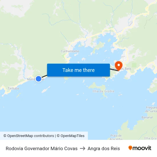Rodovia Governador Mário Covas to Angra dos Reis map
