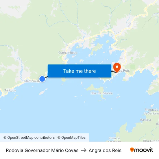 Rodovia Governador Mário Covas to Angra dos Reis map