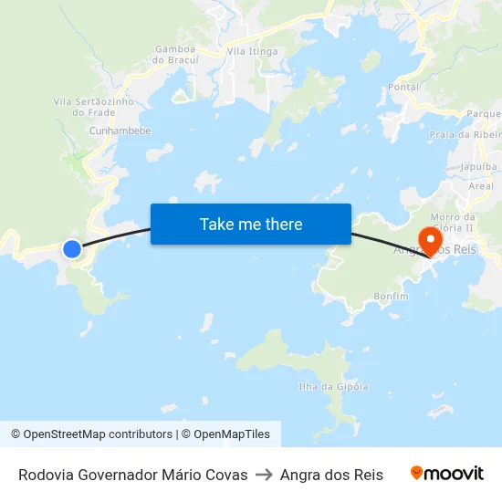 Rodovia Governador Mário Covas to Angra dos Reis map