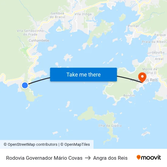 Rodovia Governador Mário Covas to Angra dos Reis map