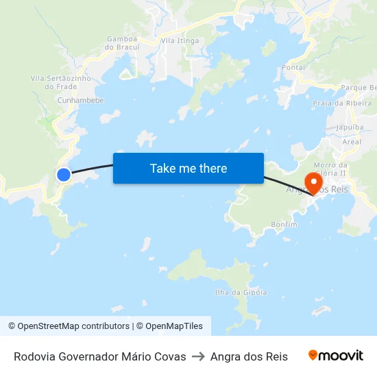 Rodovia Governador Mário Covas to Angra dos Reis map