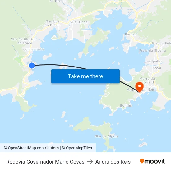 Rodovia Governador Mário Covas to Angra dos Reis map