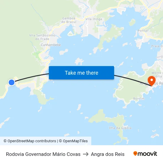 Rodovia Governador Mário Covas to Angra dos Reis map