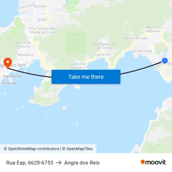 Rua Eap, 6629-6753 to Angra dos Reis map