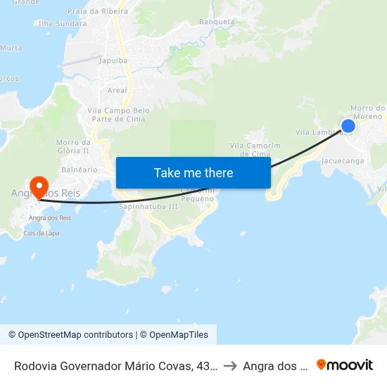 Rodovia Governador Mário Covas, 4388-4452 to Angra dos Reis map