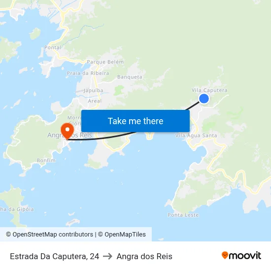 Estrada Da Caputera, 24 to Angra dos Reis map
