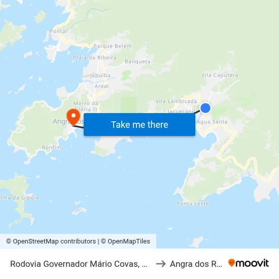 Rodovia Governador Mário Covas, 5458 to Angra dos Reis map